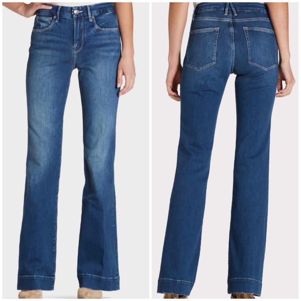 Good American Good Legs Flare Jeans 2/26 x 34